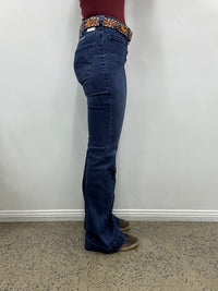 Cowgirl Tuff Jeans - Button Up Dark Trouser