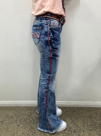 Cowgirl Tuff Jeans - Blazin Red Trouser