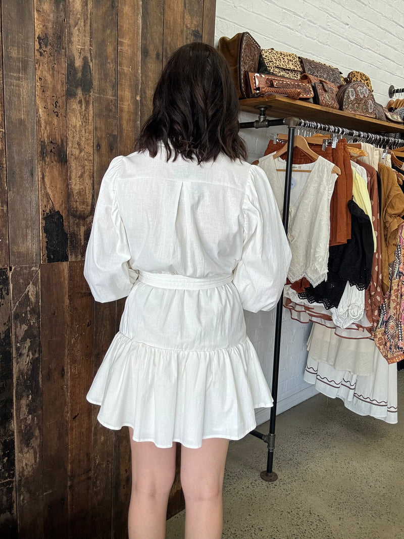 Mildread Dress - White