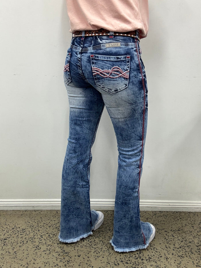 Cowgirl Tuff Jeans - Blazin Red Trouser