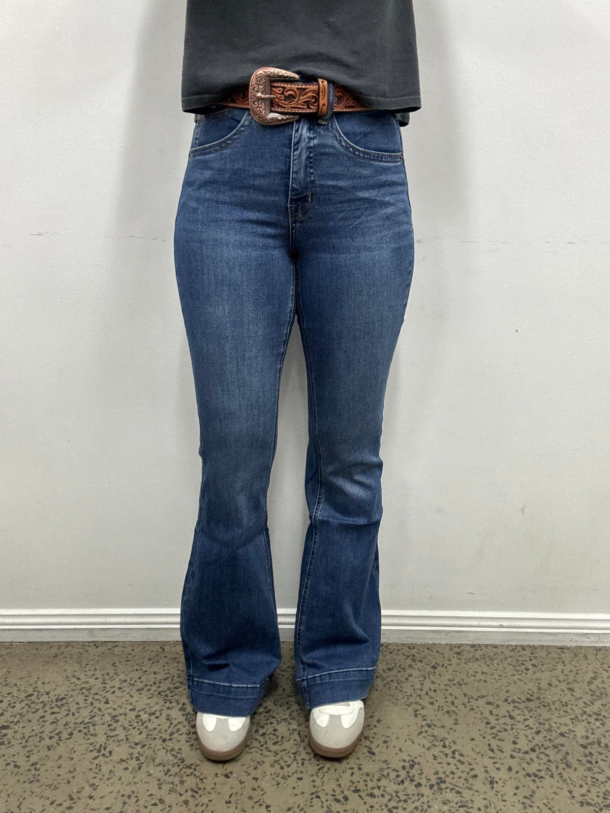 Rock & Roll Cowgirl Jeans - BW5HD07884 - Raised Denim High Rise Trouser