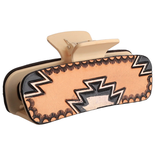 Claw Clip - Wild Paint Navajo (Cream)