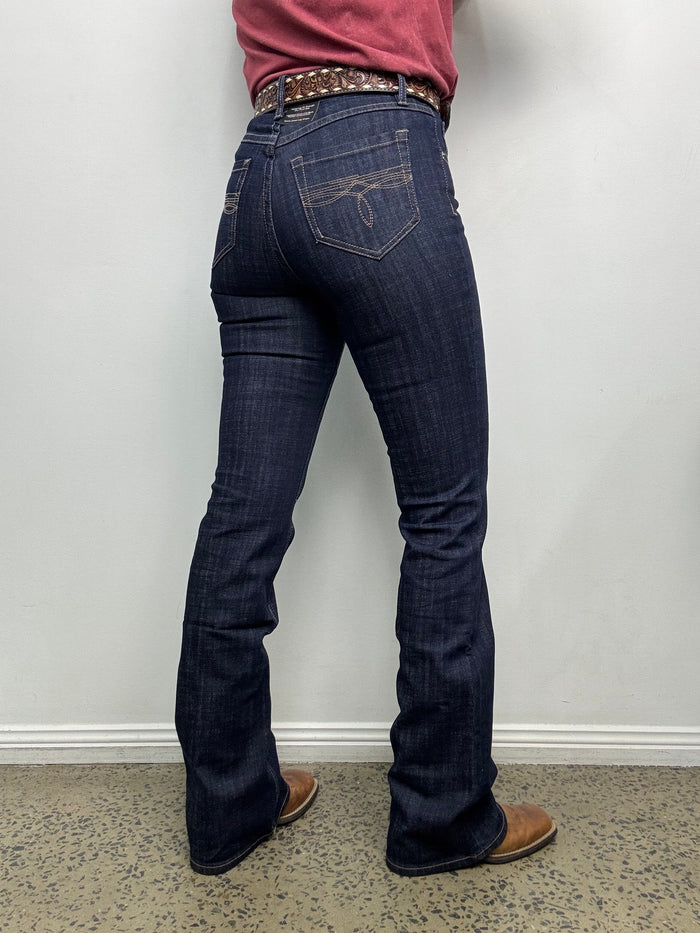 Rock & Roll Cowgirl Jeans - BW4HD09750 - Boot Stitch Embroidered High Rise Bootcut