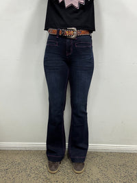 Cowgirl Tuff Jeans - Pink BootStitch