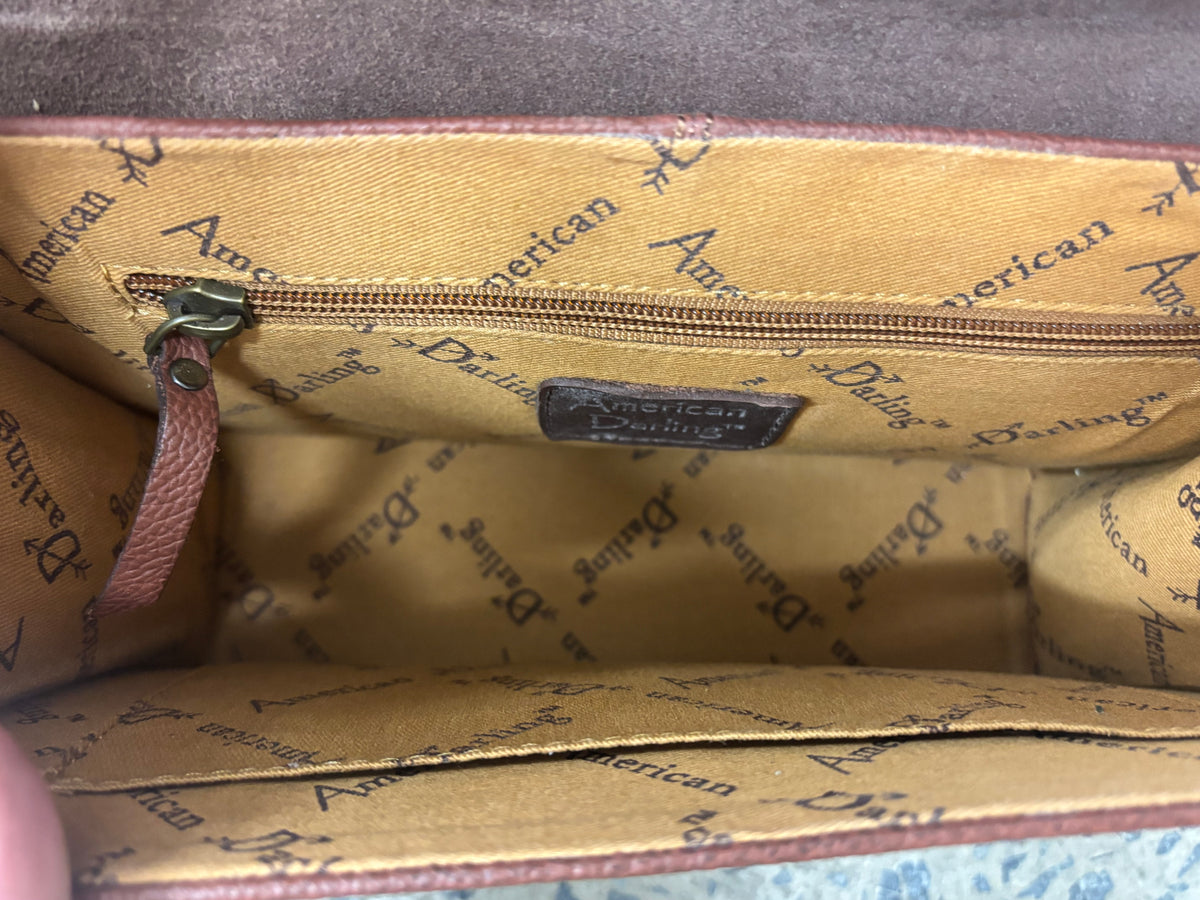 Poppy - Tooled Cowhide Crossbody