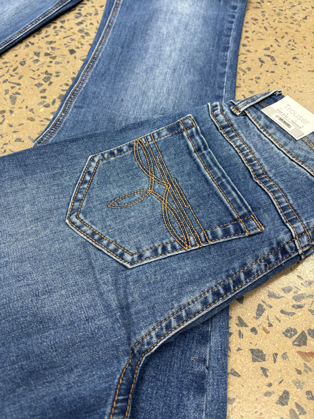 Rock & Roll Cowgirl Jeans - BW5HD09757 - Double Waistband High Rise Trouser