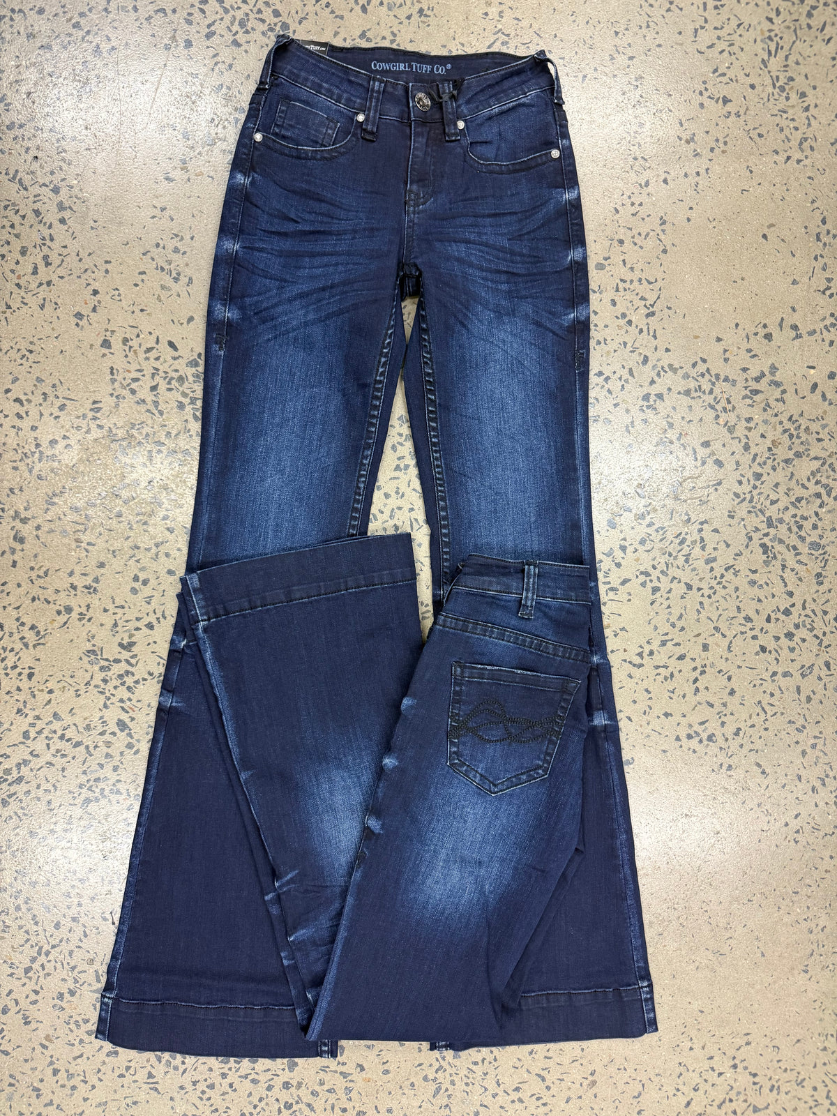 Cowgirl Tuff Jeans - Deep Sapphires