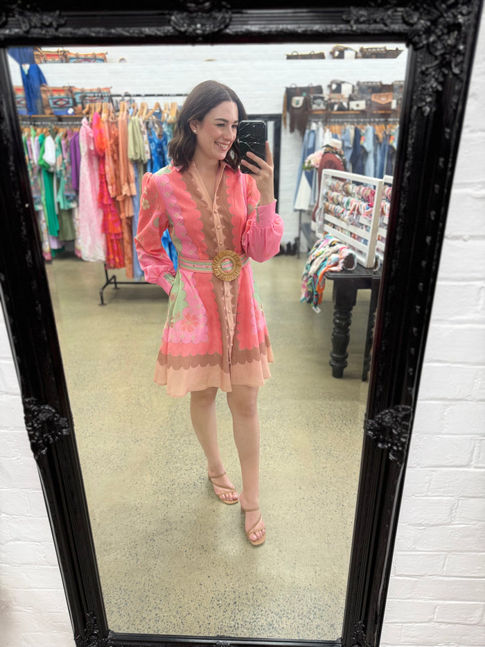 Mabel Mini Dress - Watermelon