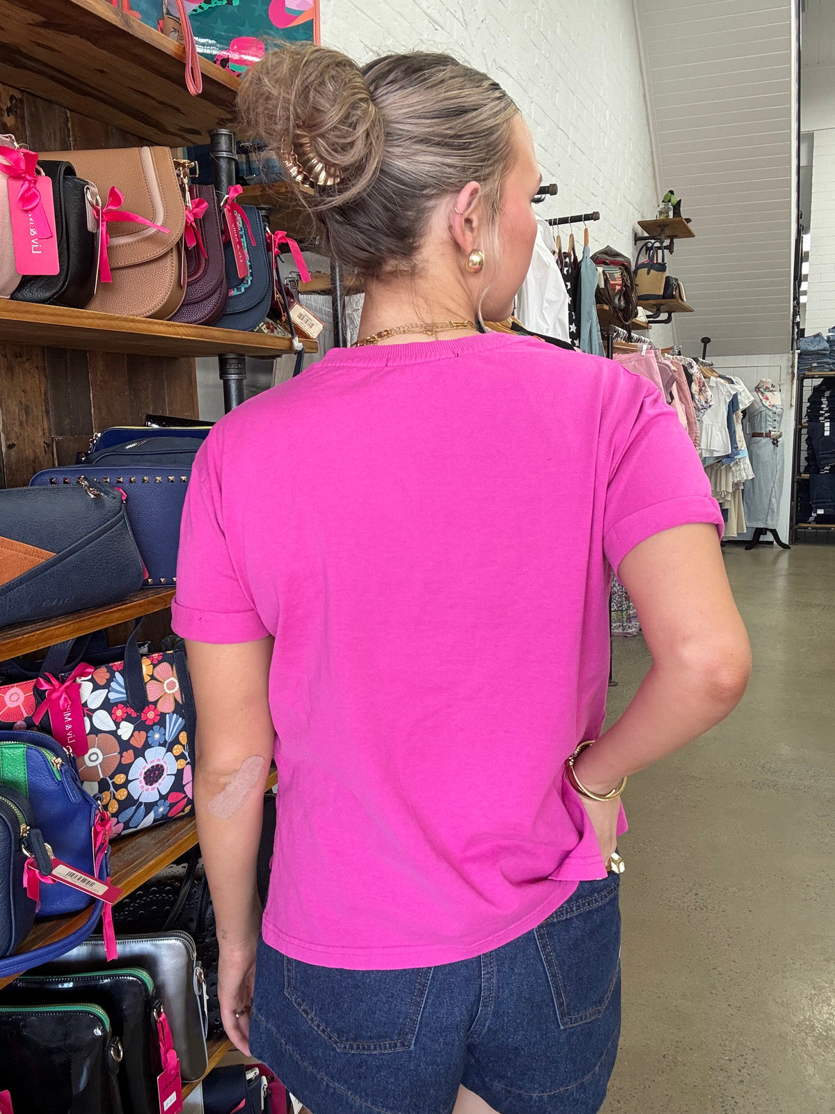 AAE Washed Tee - Fuschia