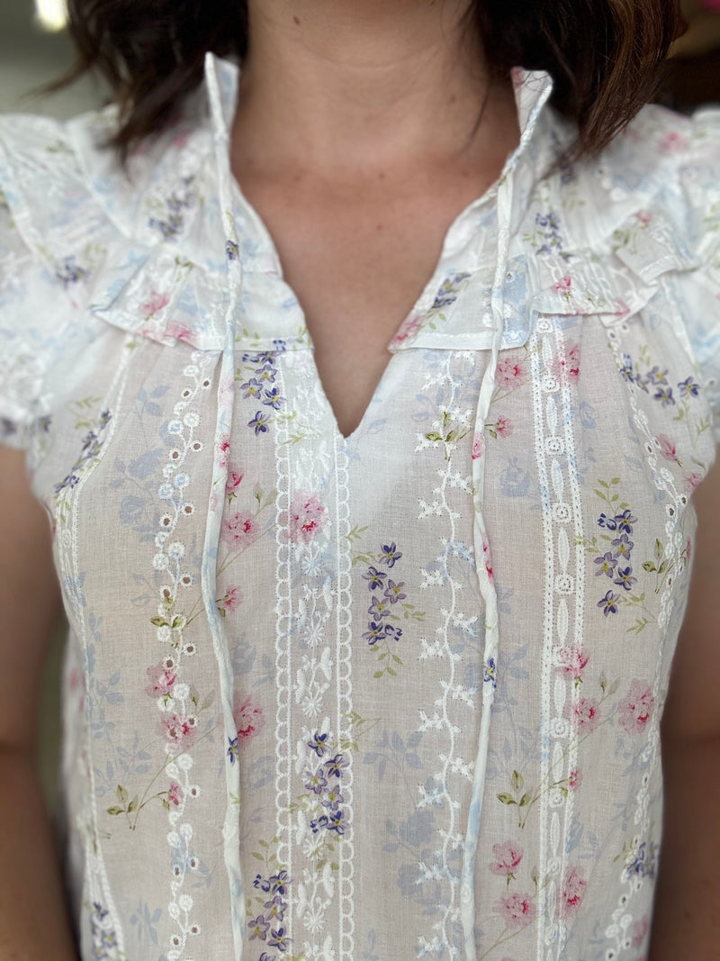 Scottie Top - Dainty Floral