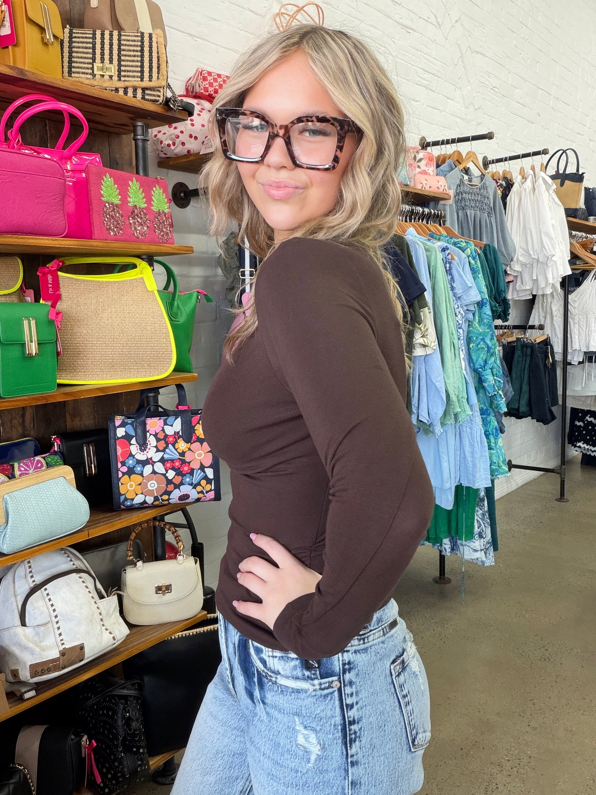 Kylie Top - Brown