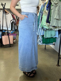 Rachael Denim Skirt - Light Blue