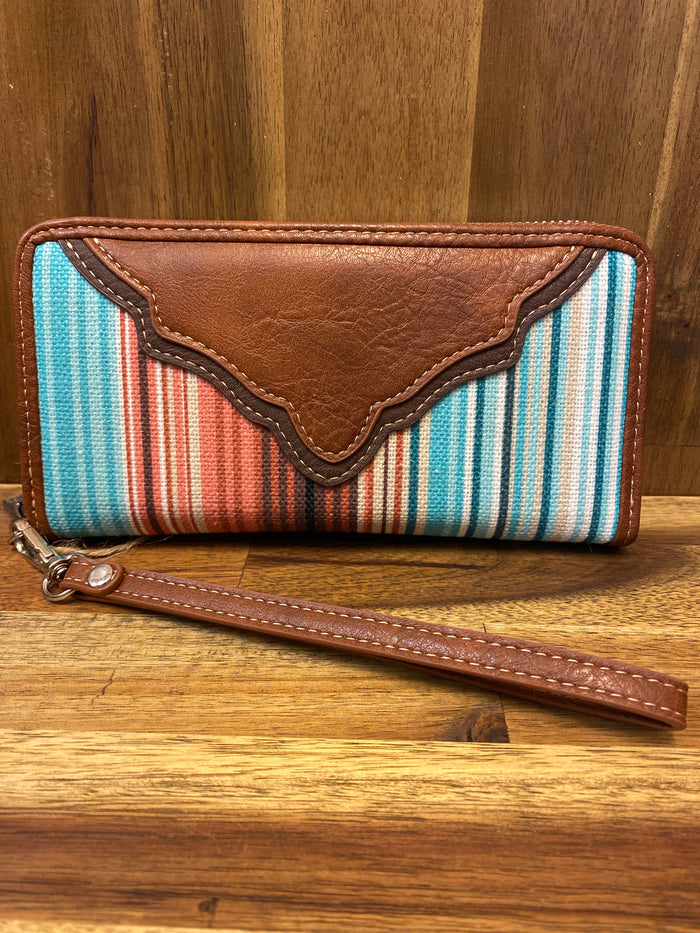 Catchfly Wallet - Tan With Stripes