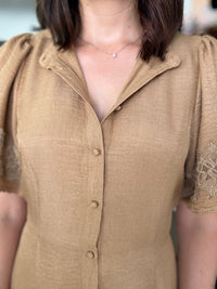 Ella Midi Dress - Tan