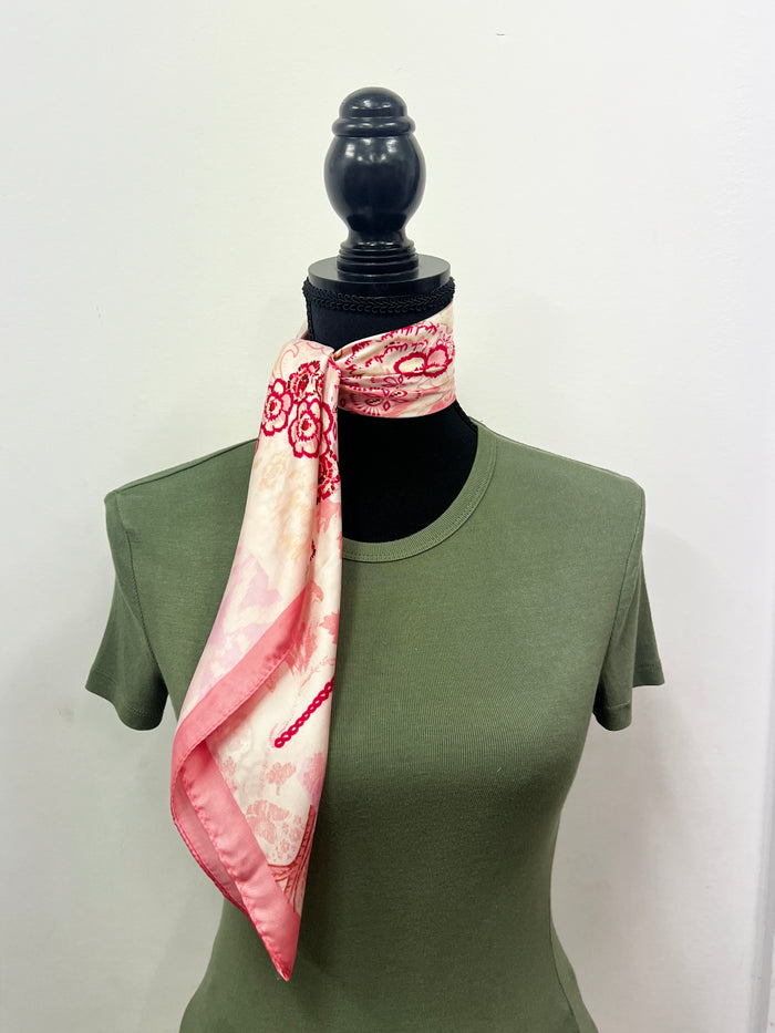 Western Wild Rag - Floral (Pink Multi)