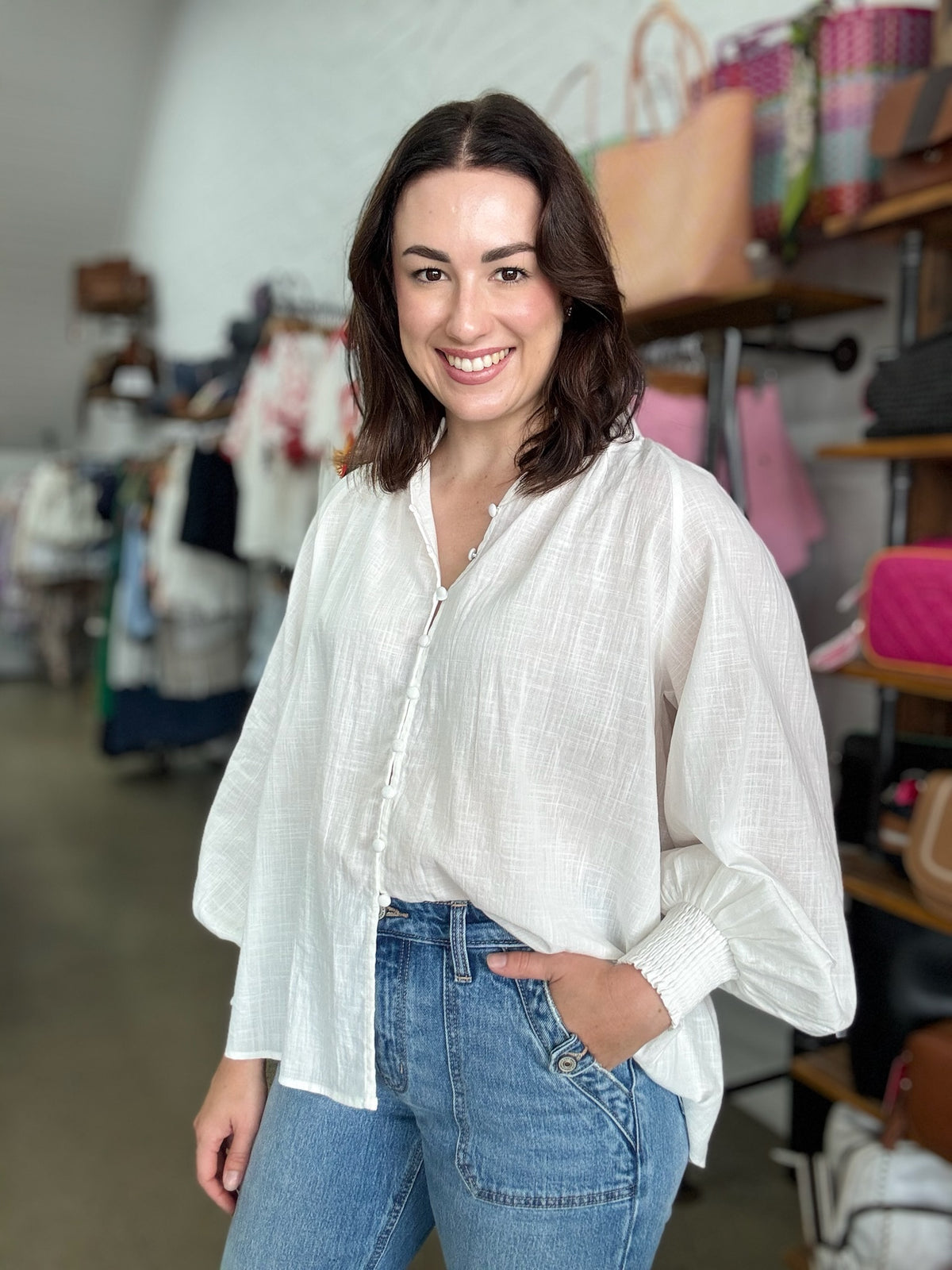 Ledger Top - White