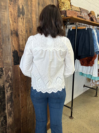 Ebony Top - White