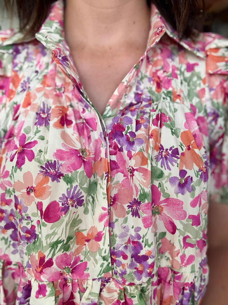 Stetson Top - Garden Floral