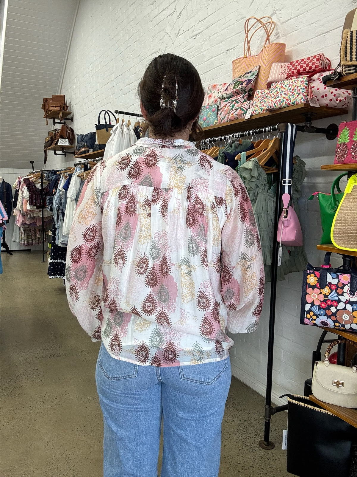 Bloom Top - Pastel Paisley