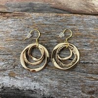 Earrings - Trio Circle Dangle Earrings
