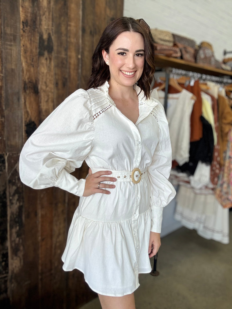 Mildread Dress - White