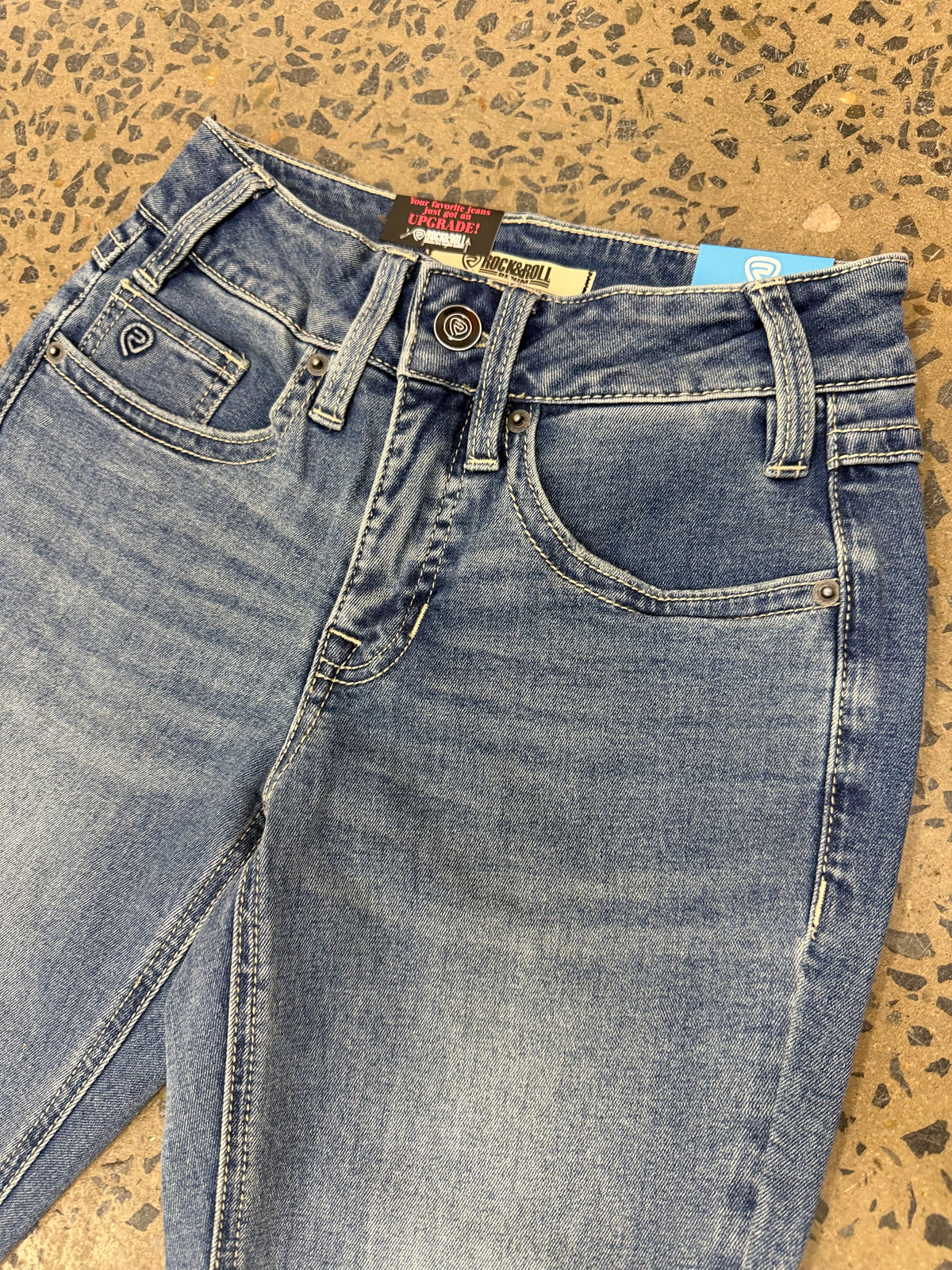 Rock & Roll Cowgirl Jeans - BW4RD08486 - Mid Rise Riding Fit
