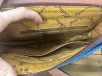Becca - Tooled Denim Crossbody