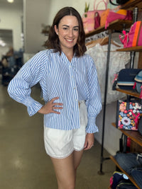 Rylan Top - Blue Stripe