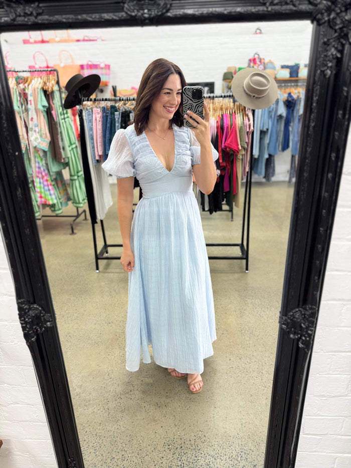 Hazel Maxi Dress - Baby Blue