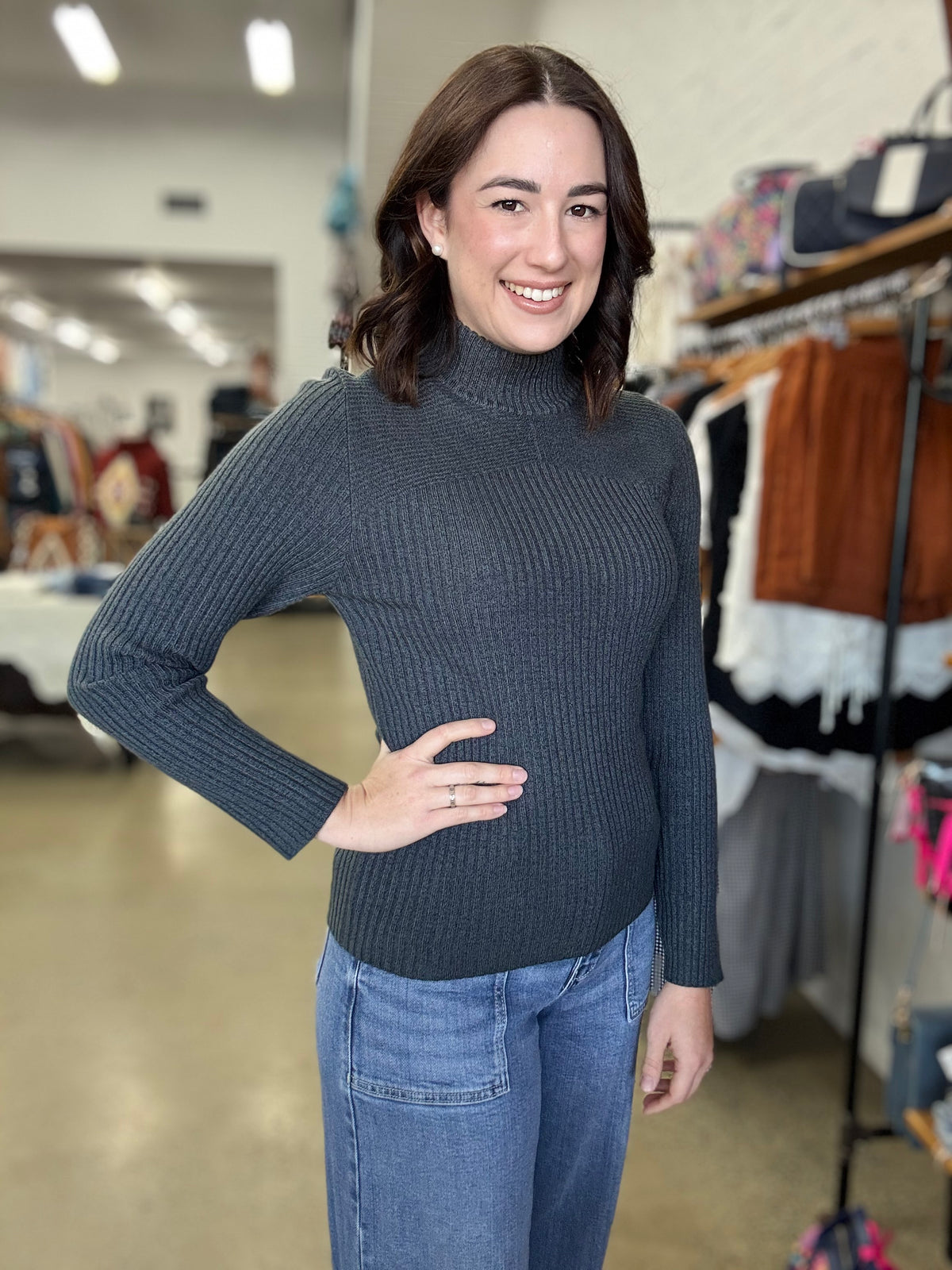 Reece Knit - Charcoal Grey