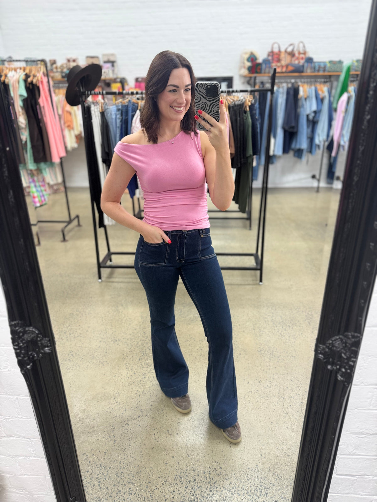 Kylie Off The Shoulder Top - Orchid