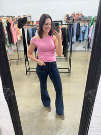 Kylie Off The Shoulder Top - Orchid