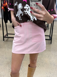 Becca Mini Skirt - Pink