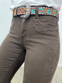 Rock & Roll Cowgirl Jeans - BW1HD07196 - Brown High Rise Bootcut