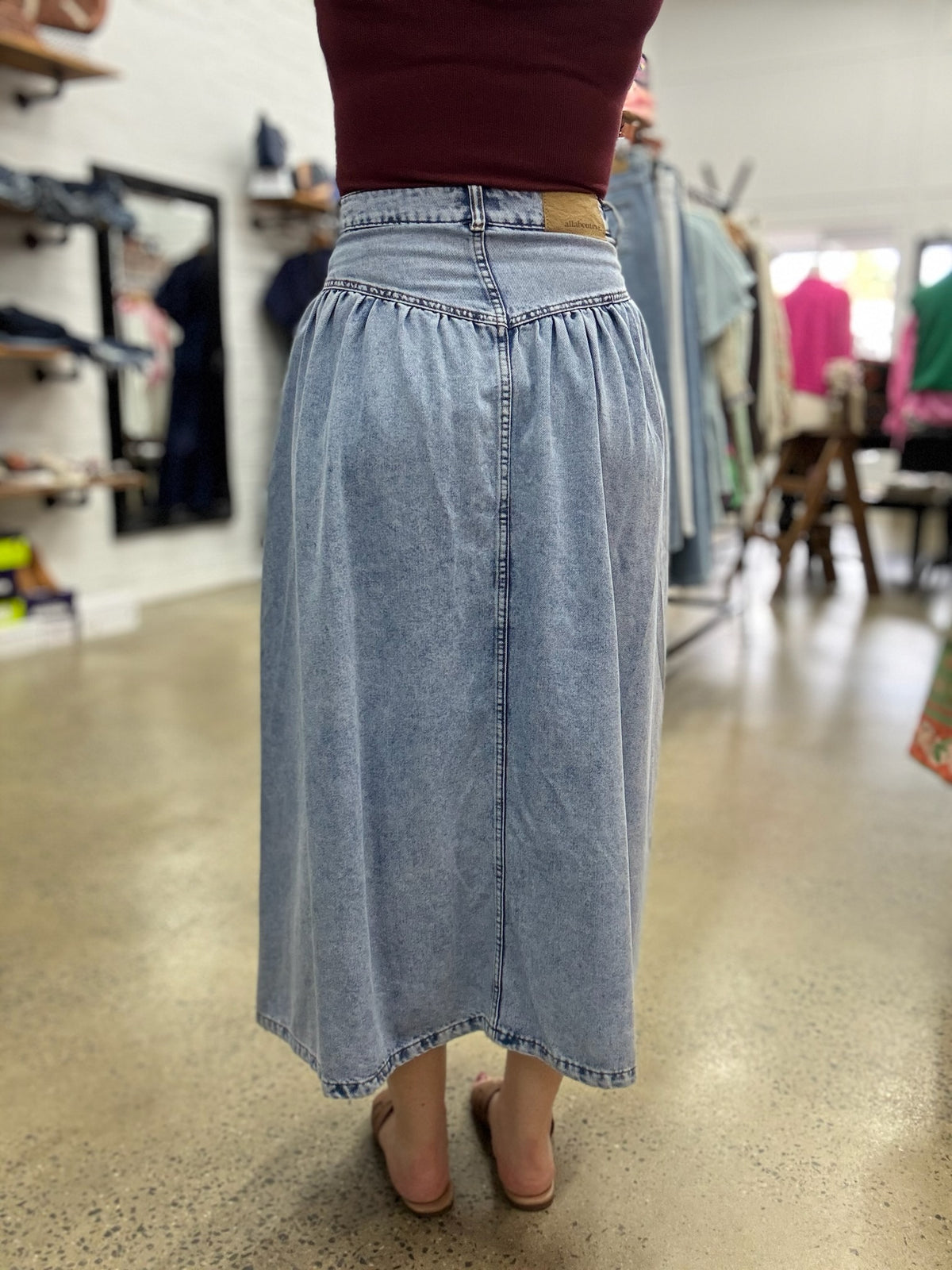 Arlo Maxi Skirt - Light Blue