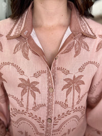 Xander Top - Peach Palm