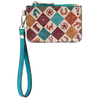 Catchfly Mini Card Wallet - Western Print