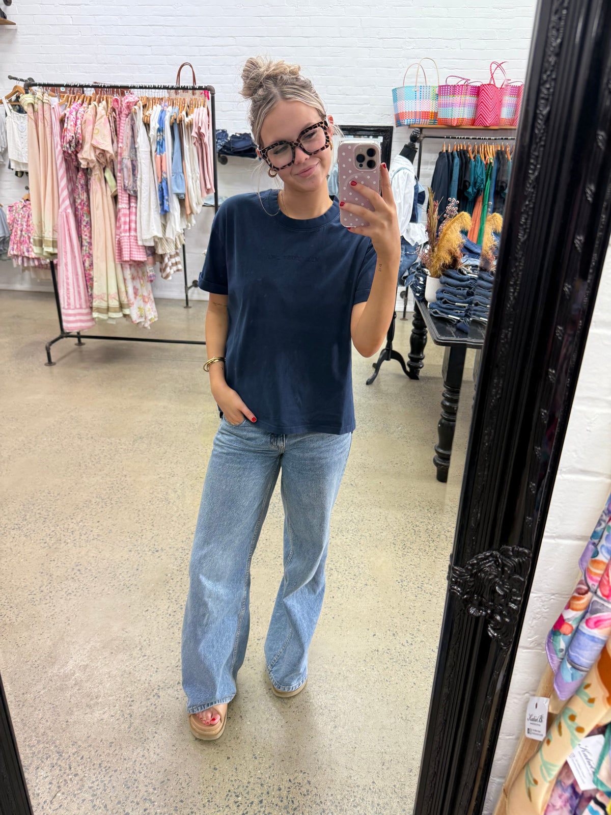 AAE Washed Tee - Navy