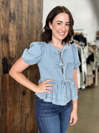 Cindy Top - Light Denim