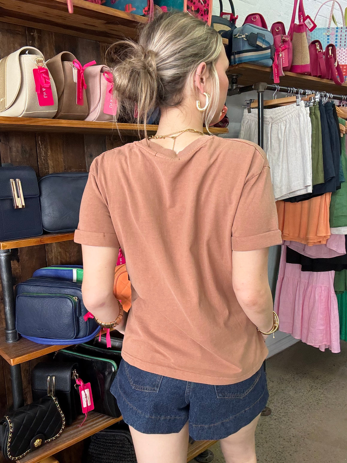 AAE Washed Tee - Cinnamon