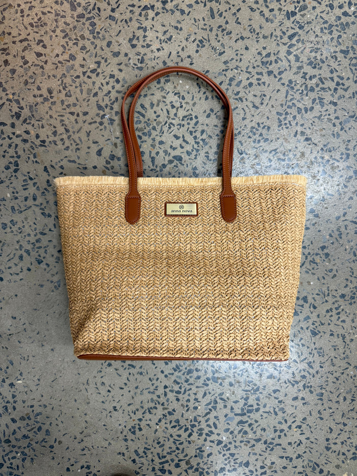 Raffia Handbag - Neutral
