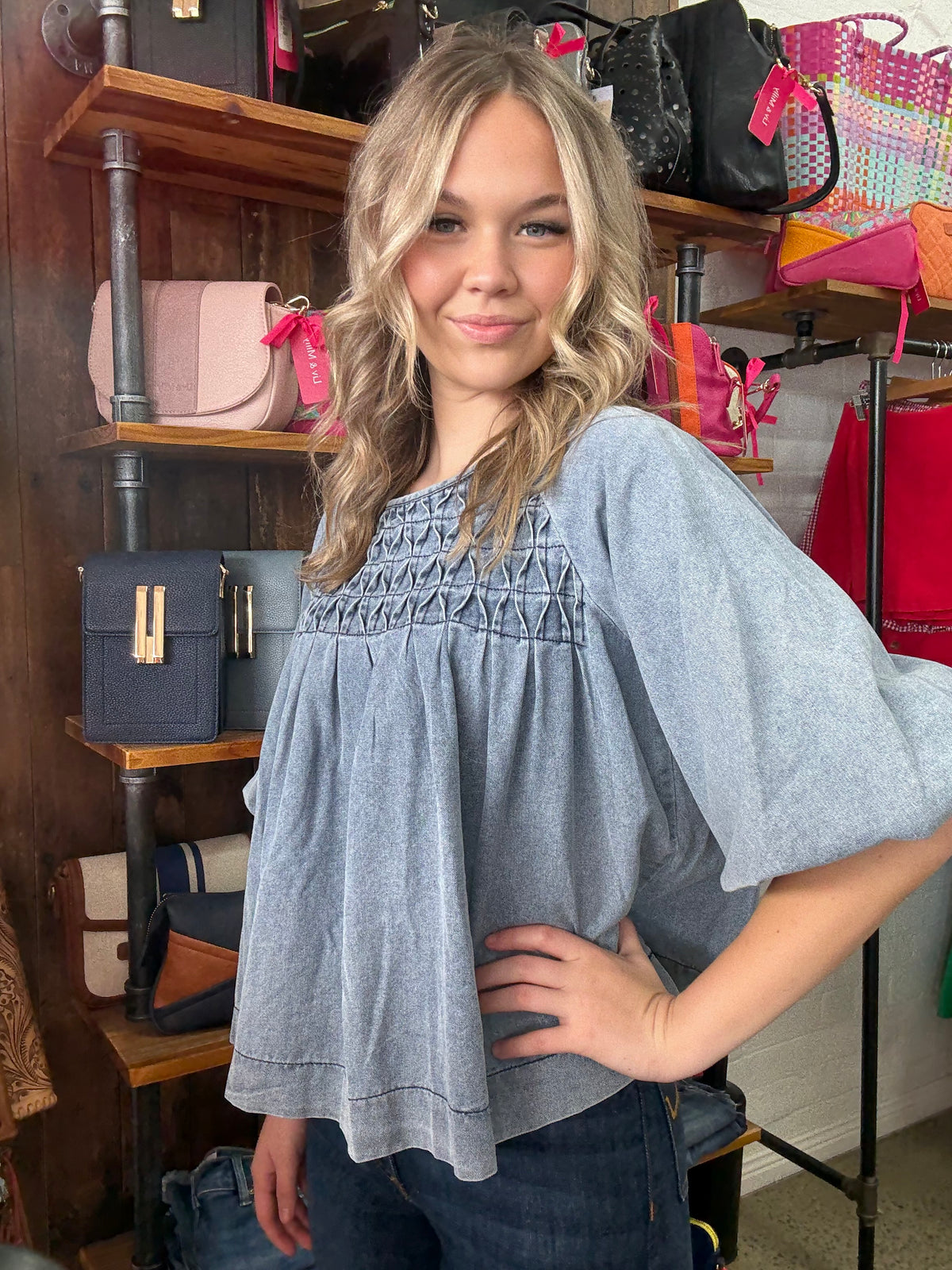 Addie Top - Denim