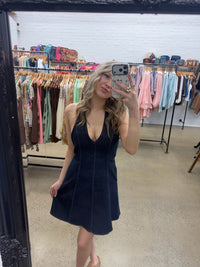 Rory Mini Dress - Dark Denim