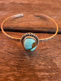 Scottie Cuff - Turquoise Stone