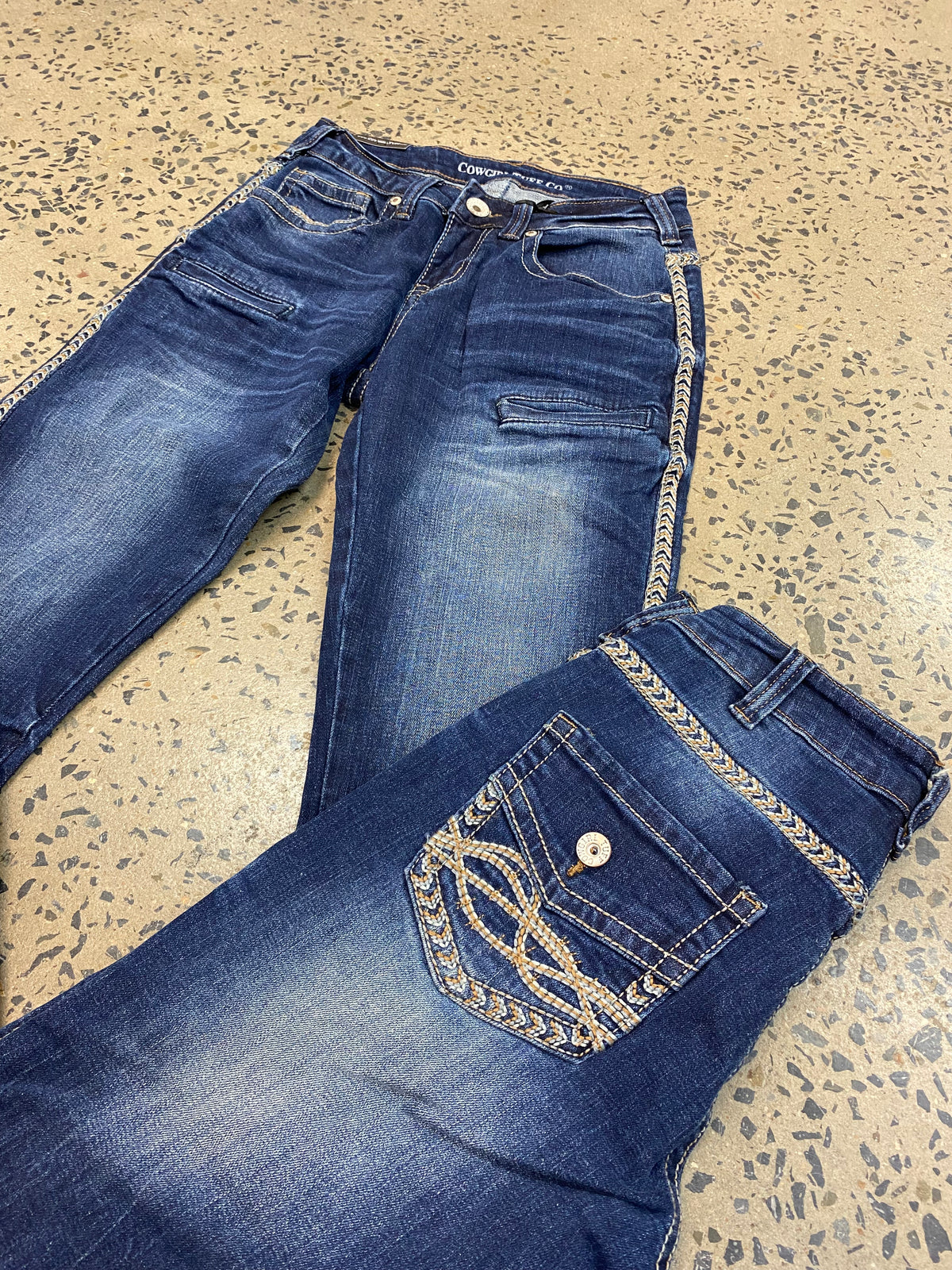 Cowgirl Tuff Jeans - Rusty ZigZag