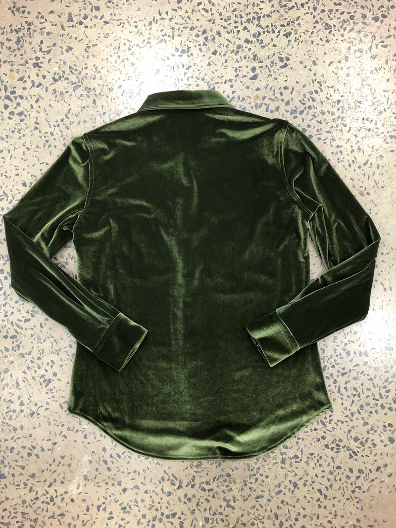 Rock and Roll - Velvet Retro Long Sleeved Snap (LWN2S07121)