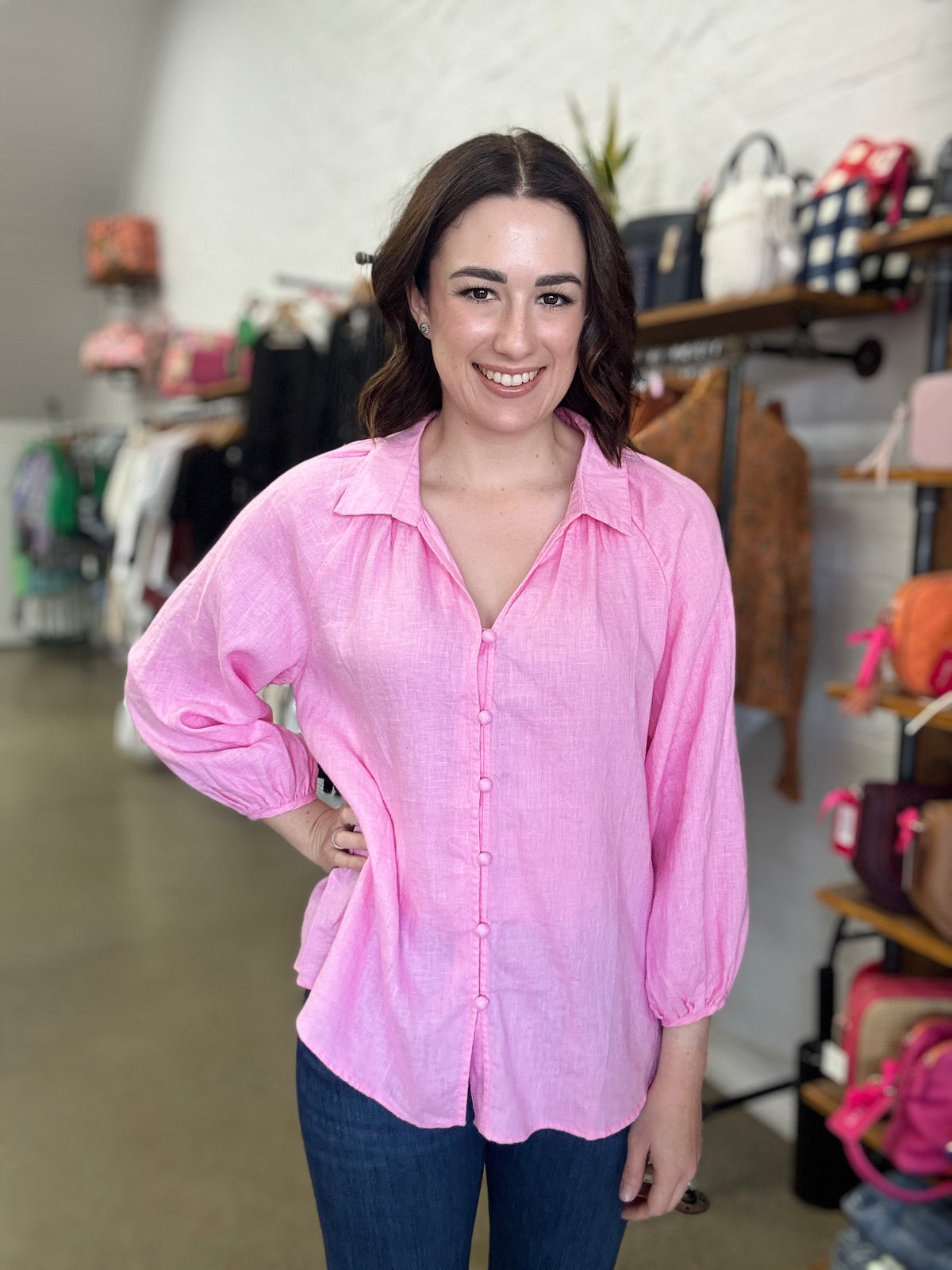 Evelyn Top - Bubblegum Pink