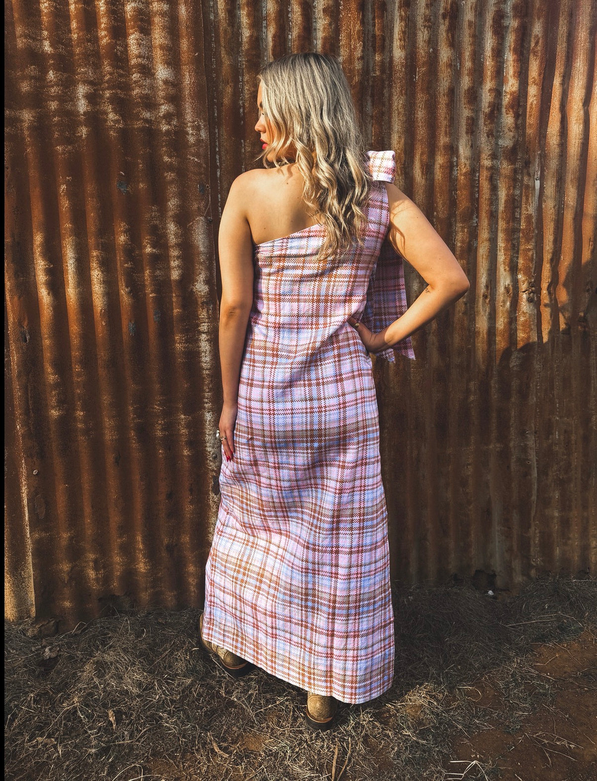 LJC Sumba Dress - Static Plaid