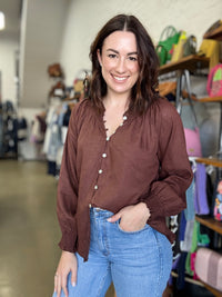 Astrid Top - Dark Cherry Mocha
