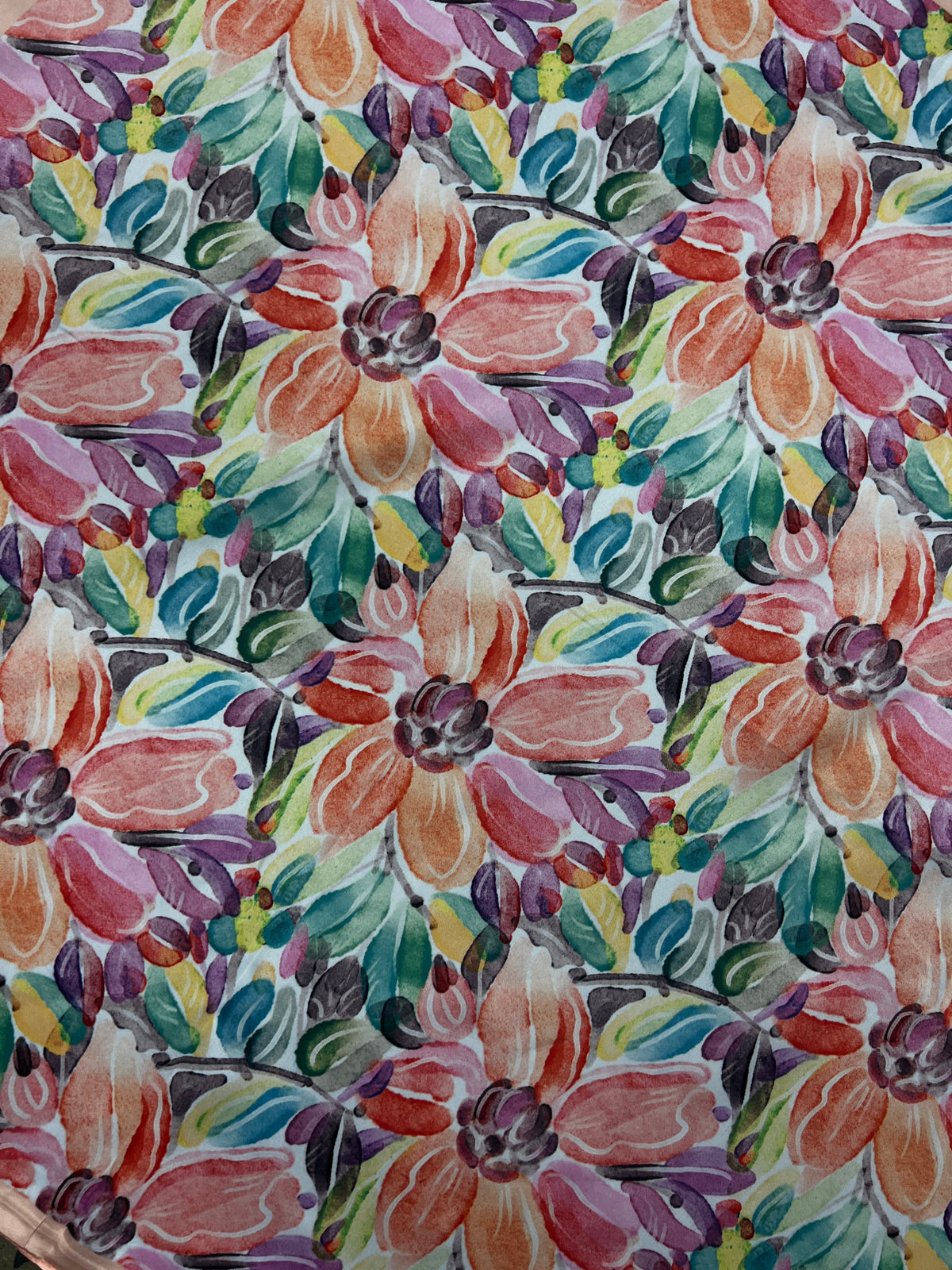 Western Wild Rag - Floral (Peach Orange)